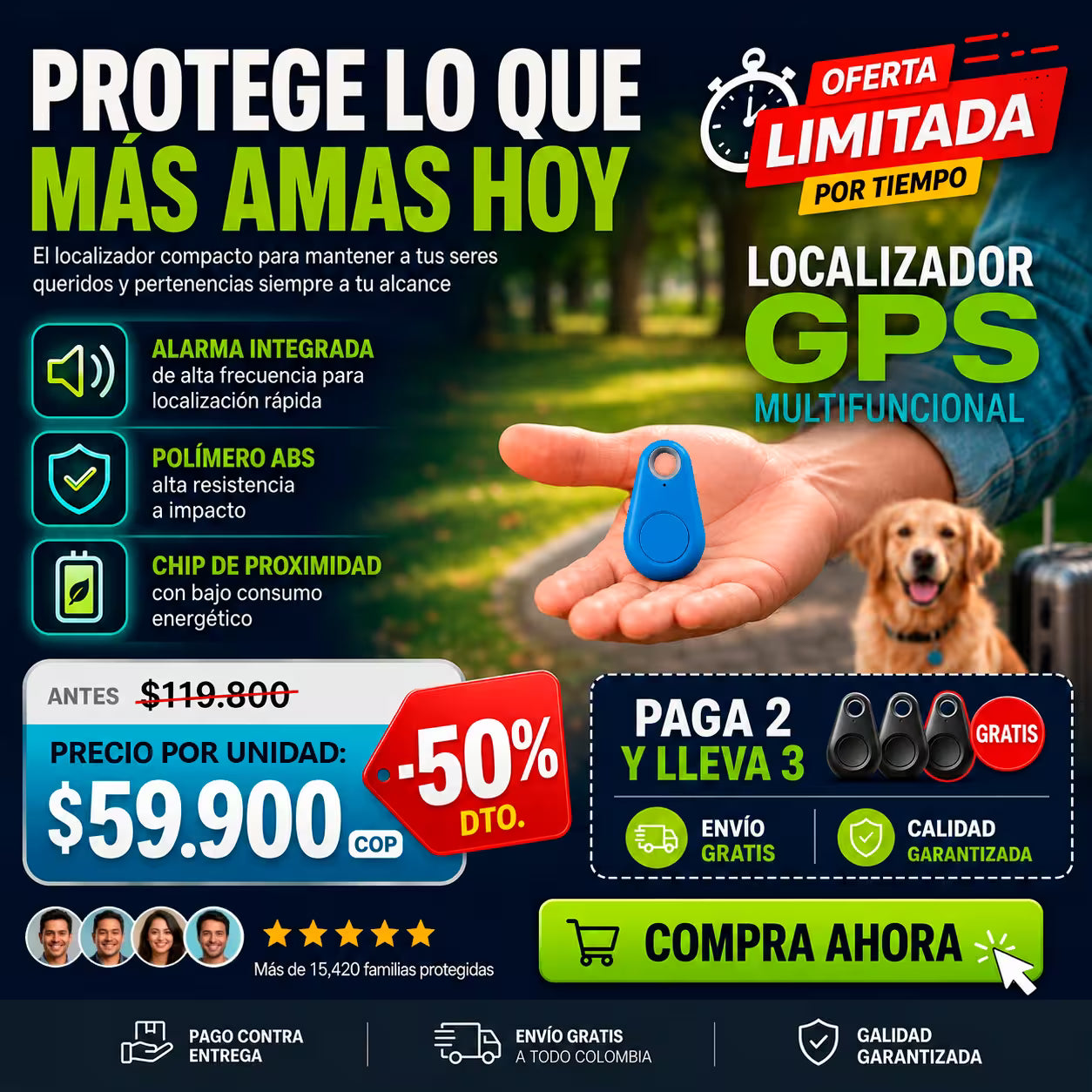 LOCALIZADOR GPS MULTIFUNCIONAL