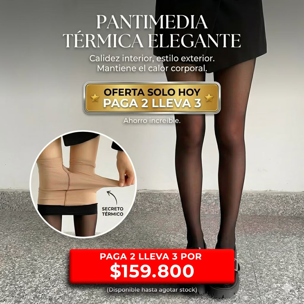 PANTIMEDIA TÉRMICA 220gr - El secreto para lucir espléndida, sin pasar frío.